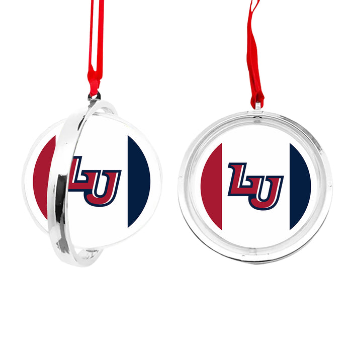 Liberty University Christmas Reversible Flat Round Ornament