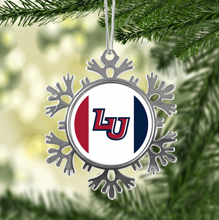 Liberty University Christmas Ornament - Snowflake Metal