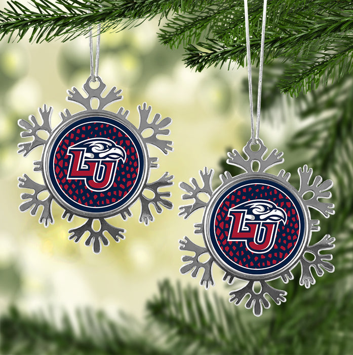 Liberty University Christmas Ornament - Snowflake Metal