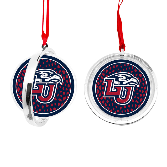 Liberty University Christmas Reversible Flat Round Ornament