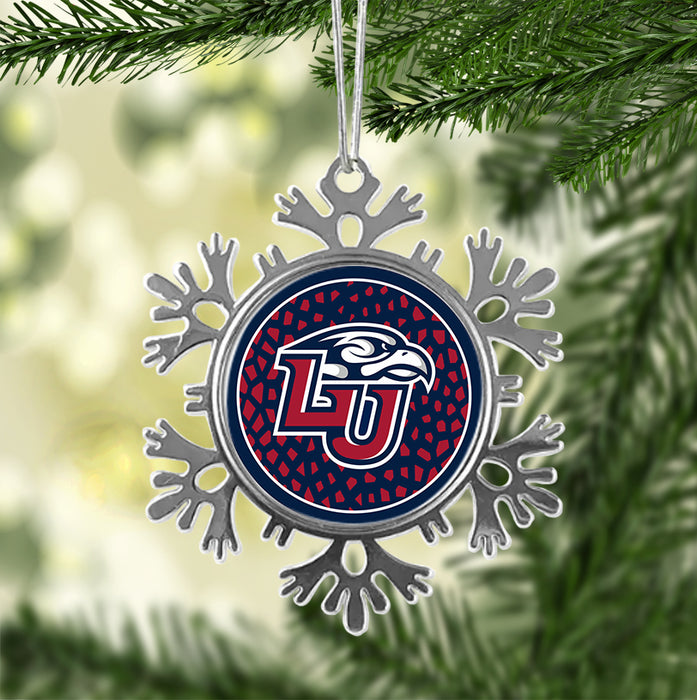 Liberty University Christmas Ornament - Snowflake Metal