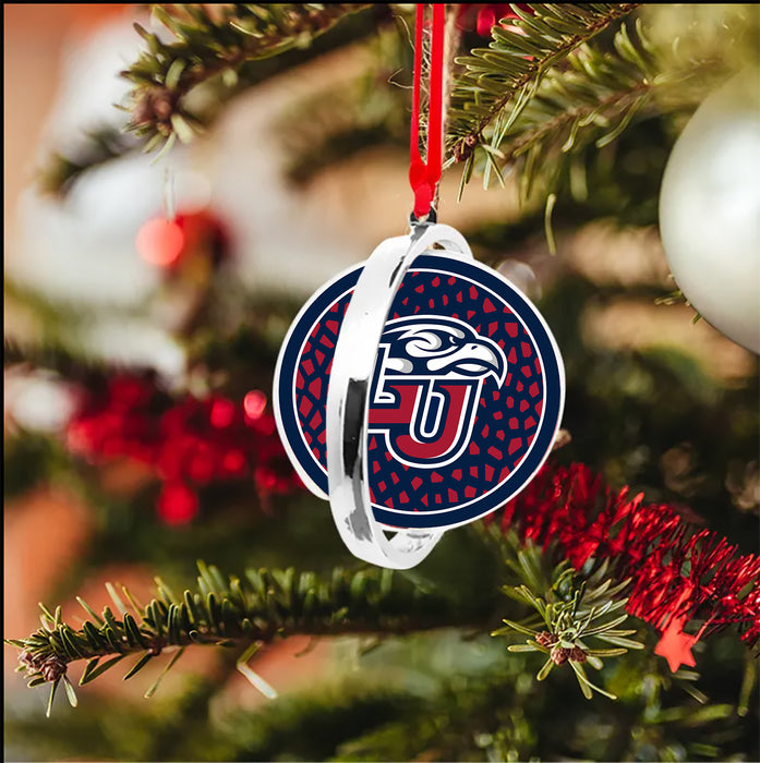 Liberty University Christmas Reversible Flat Round Ornament