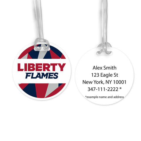 Liberty University Luggage Bag Tag (round)