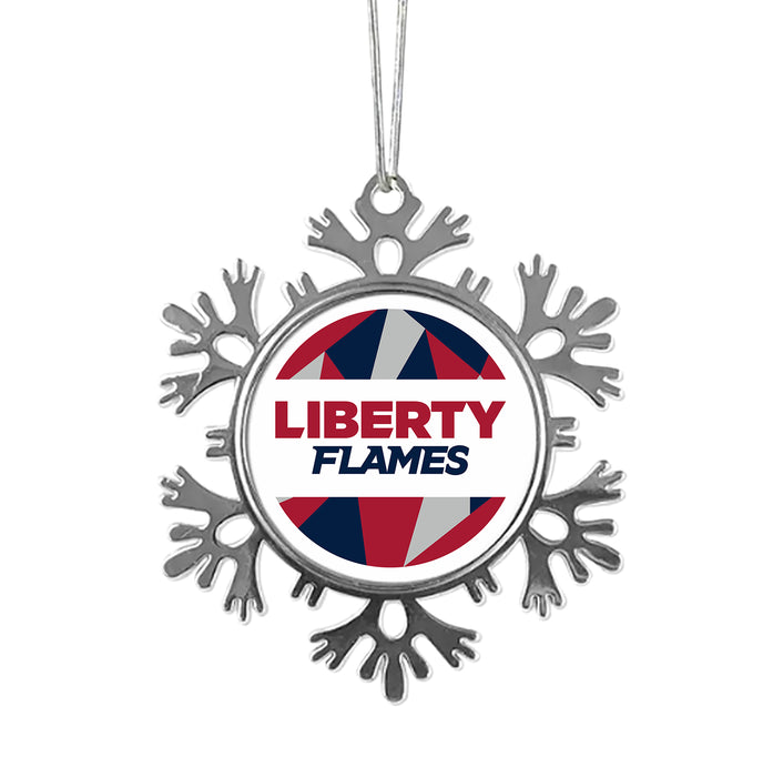 Liberty University Christmas Ornament - Snowflake Metal