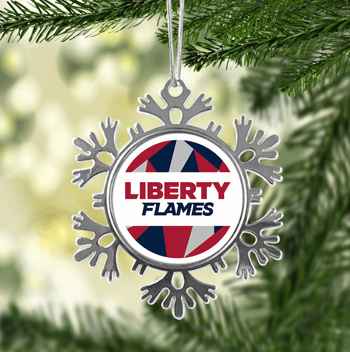 Liberty University Christmas Ornament - Snowflake Metal