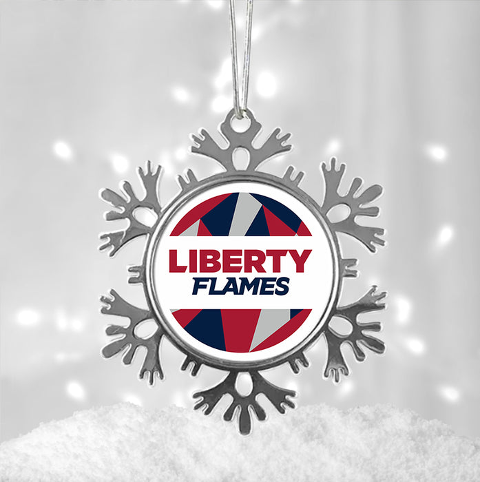 Liberty University Christmas Ornament - Snowflake Metal