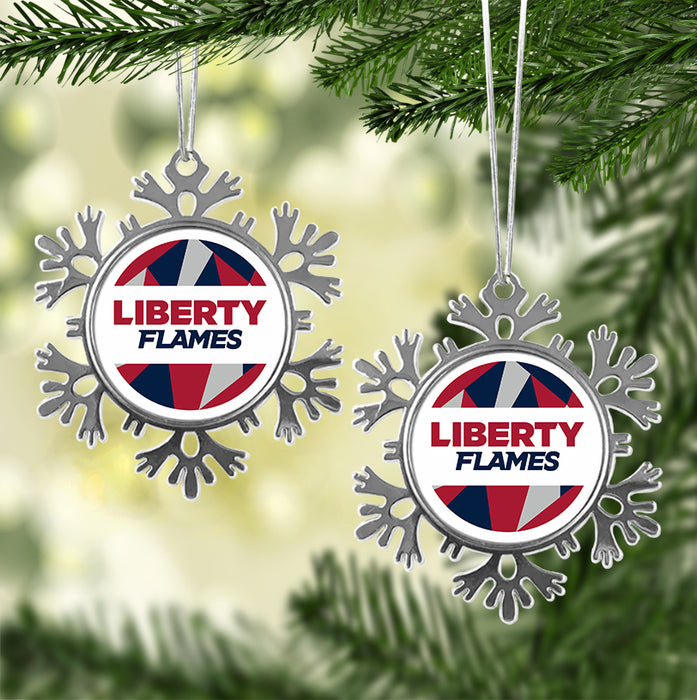 Liberty University Christmas Ornament - Snowflake Metal