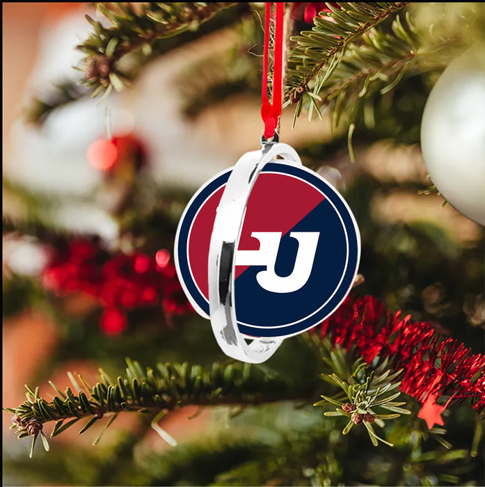 Liberty University Christmas Reversible Flat Round Ornament