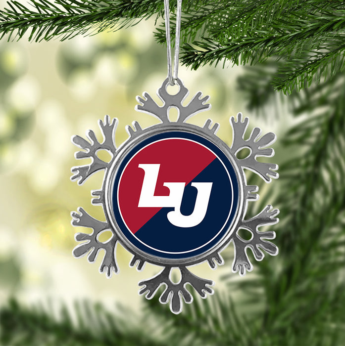 Liberty University Christmas Ornament - Snowflake Metal
