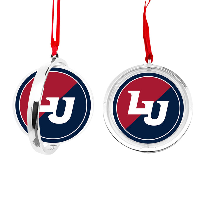 Liberty University Christmas Reversible Flat Round Ornament