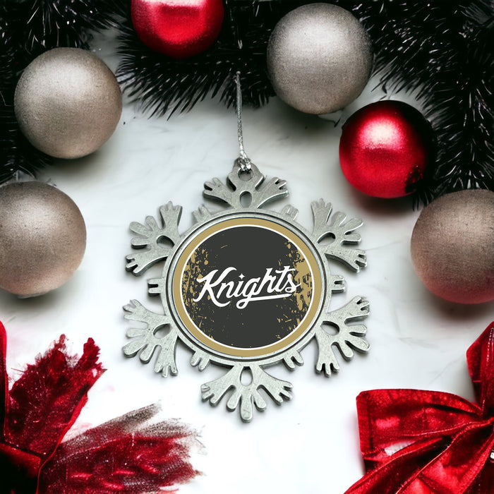 University of Central Florida Christmas Ornament - Snowflake Metal