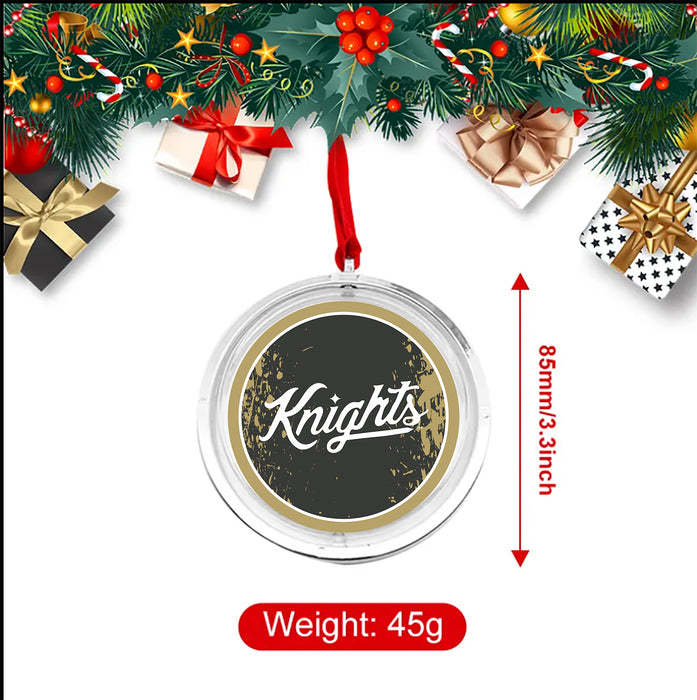 University of Central Florida Christmas Reversible Flat Round Ornament