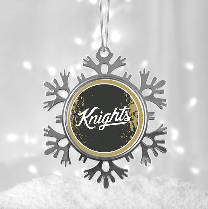 University of Central Florida Christmas Ornament - Snowflake Metal