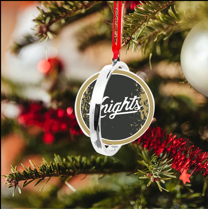 University of Central Florida Christmas Reversible Flat Round Ornament