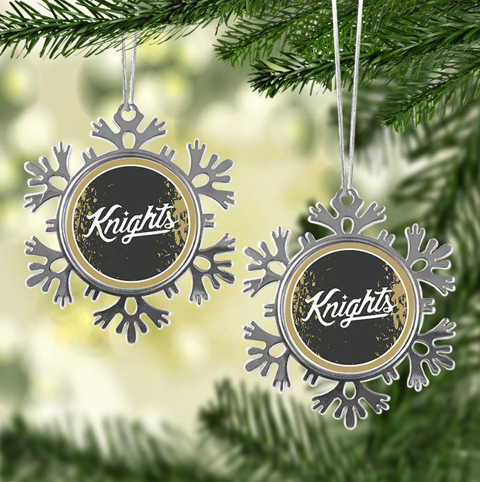 University of Central Florida Christmas Ornament - Snowflake Metal