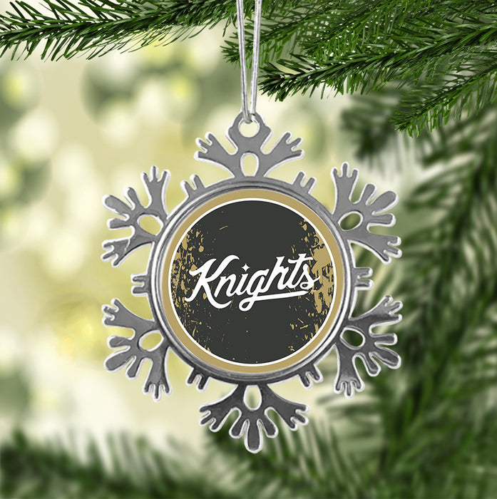 University of Central Florida Christmas Ornament - Snowflake Metal