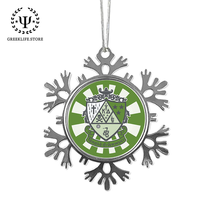 Kappa Delta Christmas Ornament - Snowflake Metal