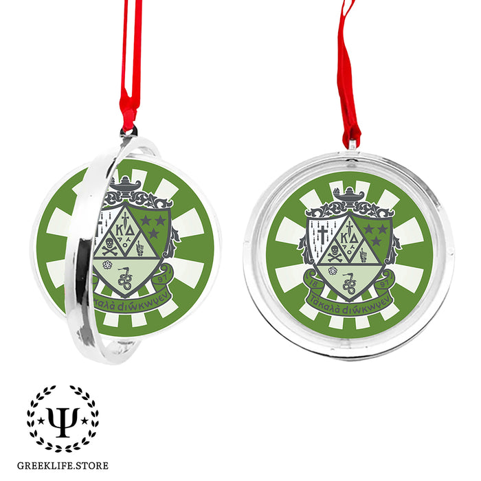 Kappa Delta Christmas Reversible Flat Round Ornament