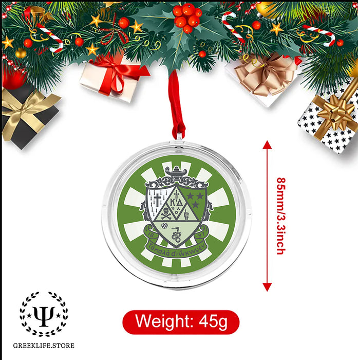 Kappa Delta Christmas Reversible Flat Round Ornament