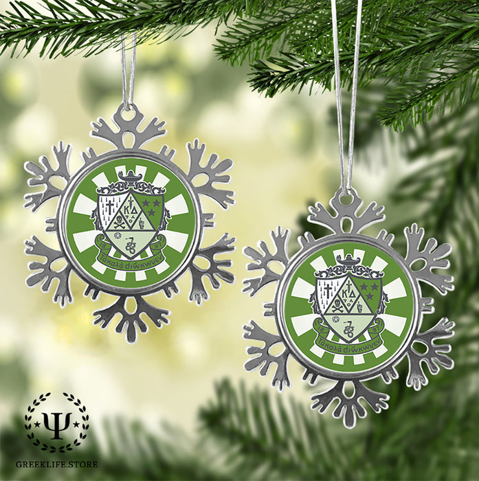 Kappa Delta Christmas Ornament - Snowflake Metal