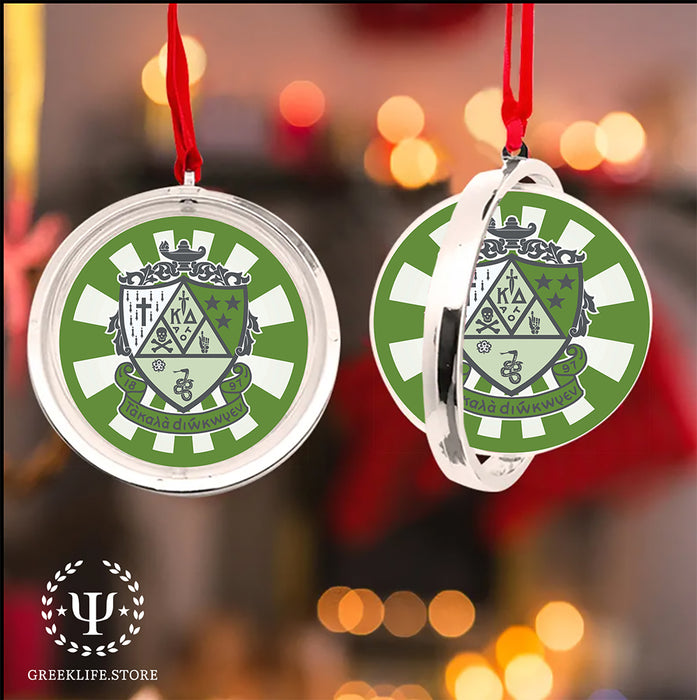Kappa Delta Christmas Reversible Flat Round Ornament