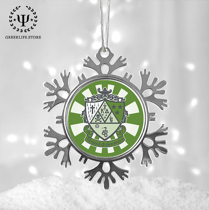 Kappa Delta Christmas Ornament - Snowflake Metal