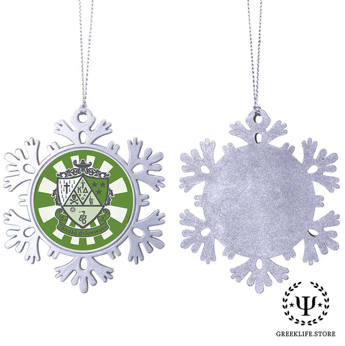 Kappa Delta Christmas Ornament - Snowflake Metal