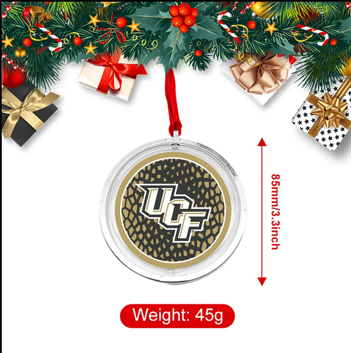 University of Central Florida Christmas Reversible Flat Round Ornament