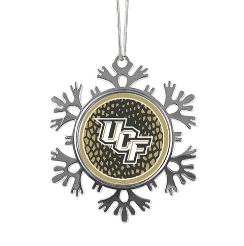 University of Central Florida Christmas Ornament - Snowflake Metal