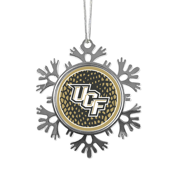 University of Central Florida Christmas Ornament - Snowflake Metal