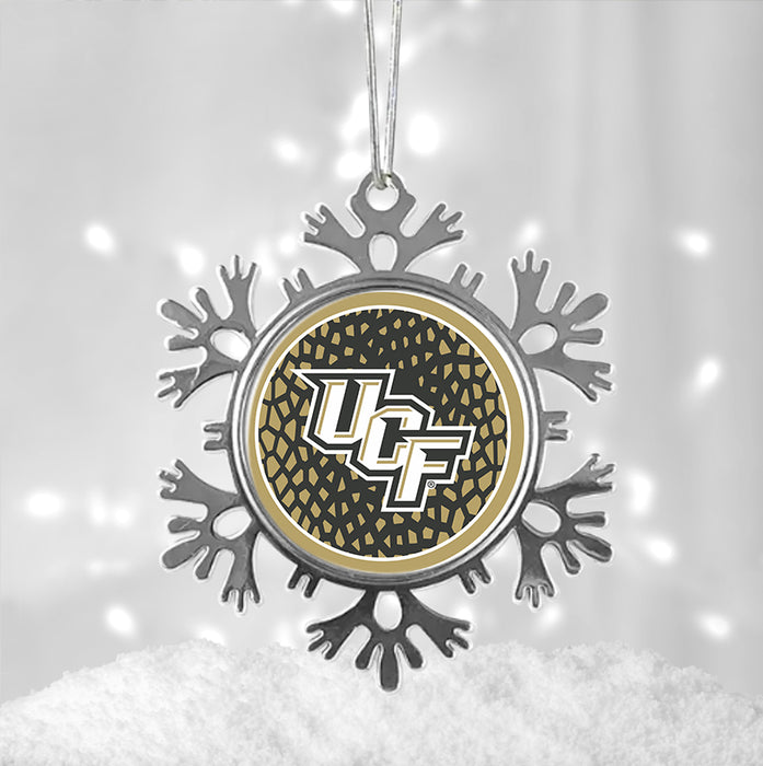 University of Central Florida Christmas Ornament - Snowflake Metal