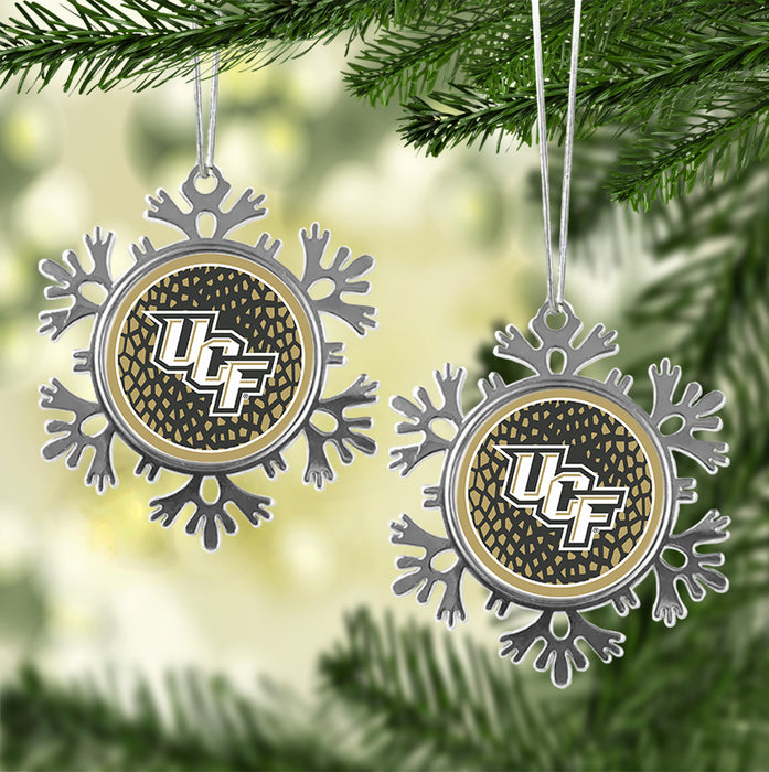 University of Central Florida Christmas Ornament - Snowflake Metal
