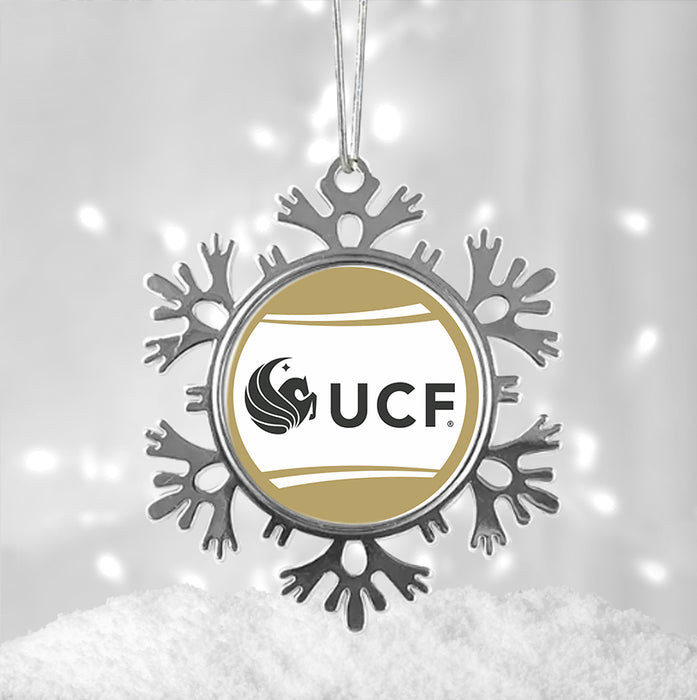 University of Central Florida Christmas Ornament - Snowflake Metal