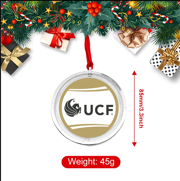 University of Central Florida Christmas Reversible Flat Round Ornament