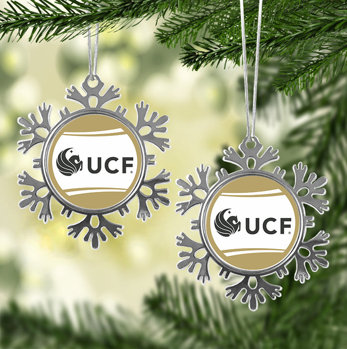 University of Central Florida Christmas Ornament - Snowflake Metal