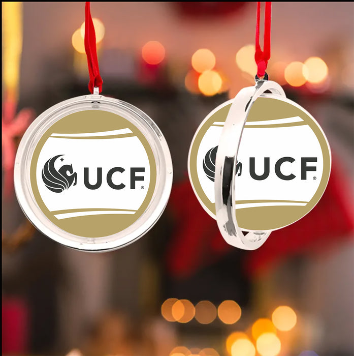 University of Central Florida Christmas Reversible Flat Round Ornament