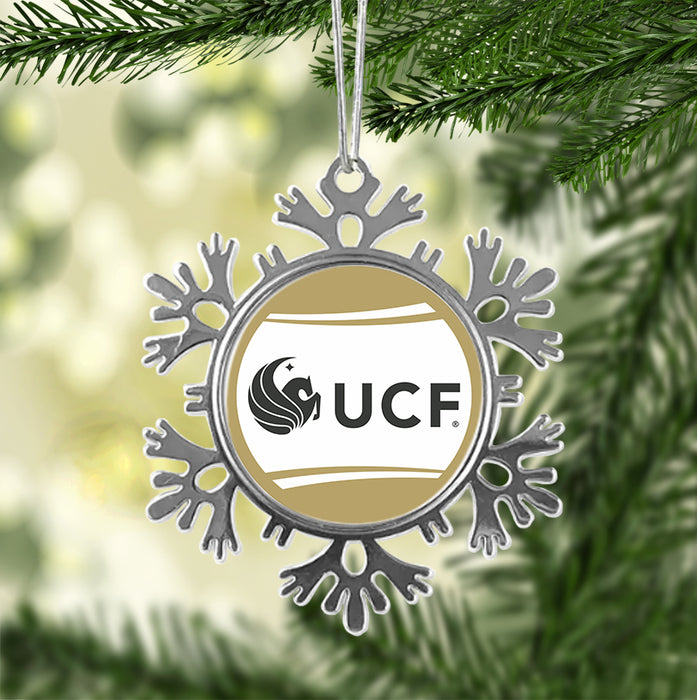 University of Central Florida Christmas Ornament - Snowflake Metal