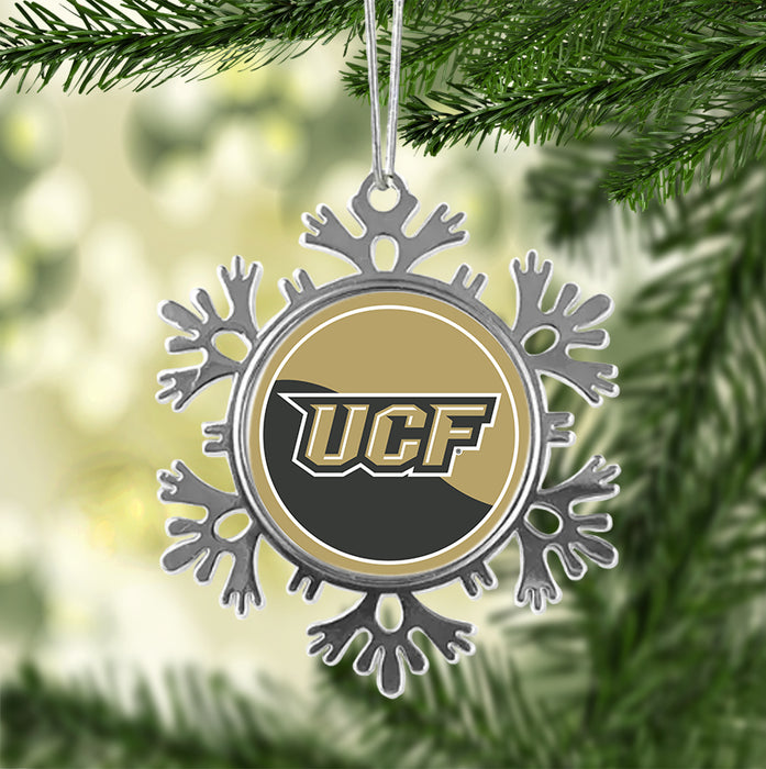 University of Central Florida Christmas Ornament - Snowflake Metal
