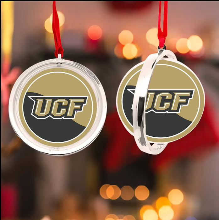 University of Central Florida Christmas Reversible Flat Round Ornament