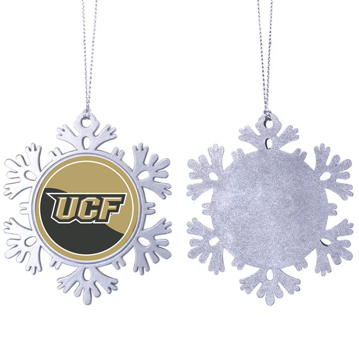 University of Central Florida Christmas Ornament - Snowflake Metal