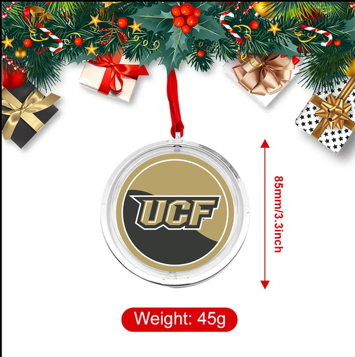 University of Central Florida Christmas Reversible Flat Round Ornament
