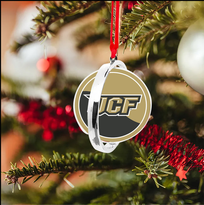 University of Central Florida Christmas Reversible Flat Round Ornament