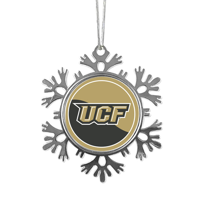 University of Central Florida Christmas Ornament - Snowflake Metal