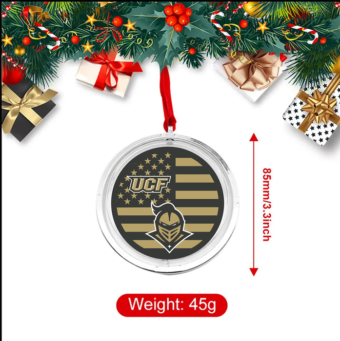 University of Central Florida Christmas Reversible Flat Round Ornament