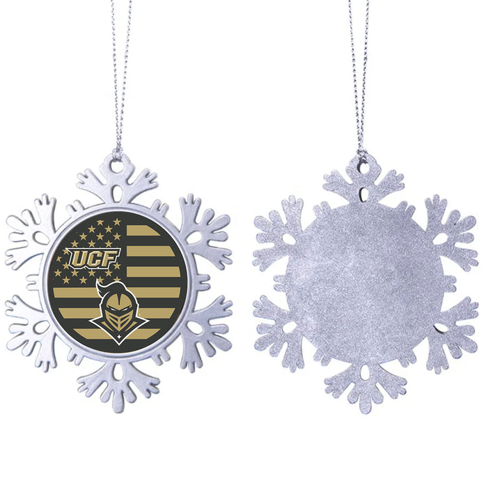 University of Central Florida Christmas Ornament - Snowflake Metal