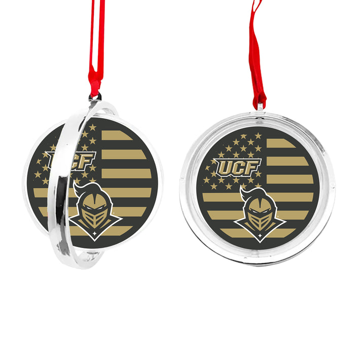 University of Central Florida Christmas Reversible Flat Round Ornament