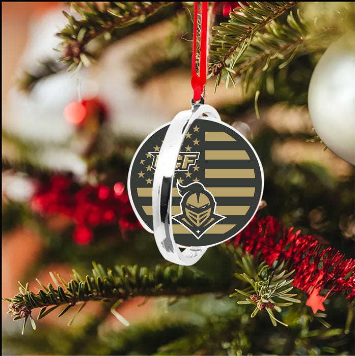 University of Central Florida Christmas Reversible Flat Round Ornament