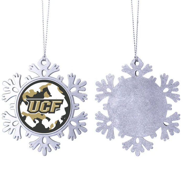 University of Central Florida Christmas Ornament - Snowflake Metal