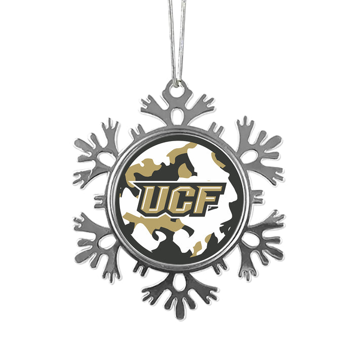 University of Central Florida Christmas Ornament - Snowflake Metal