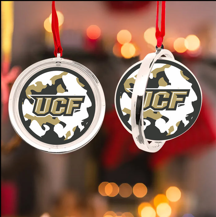 University of Central Florida Christmas Reversible Flat Round Ornament